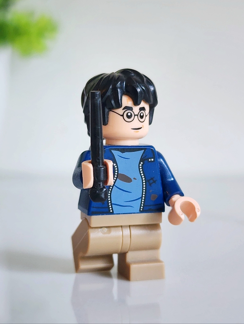 🧹 Authentic  LEGO  Harry Potter Minifigure Muddy Jacket Wand HP 1.5"